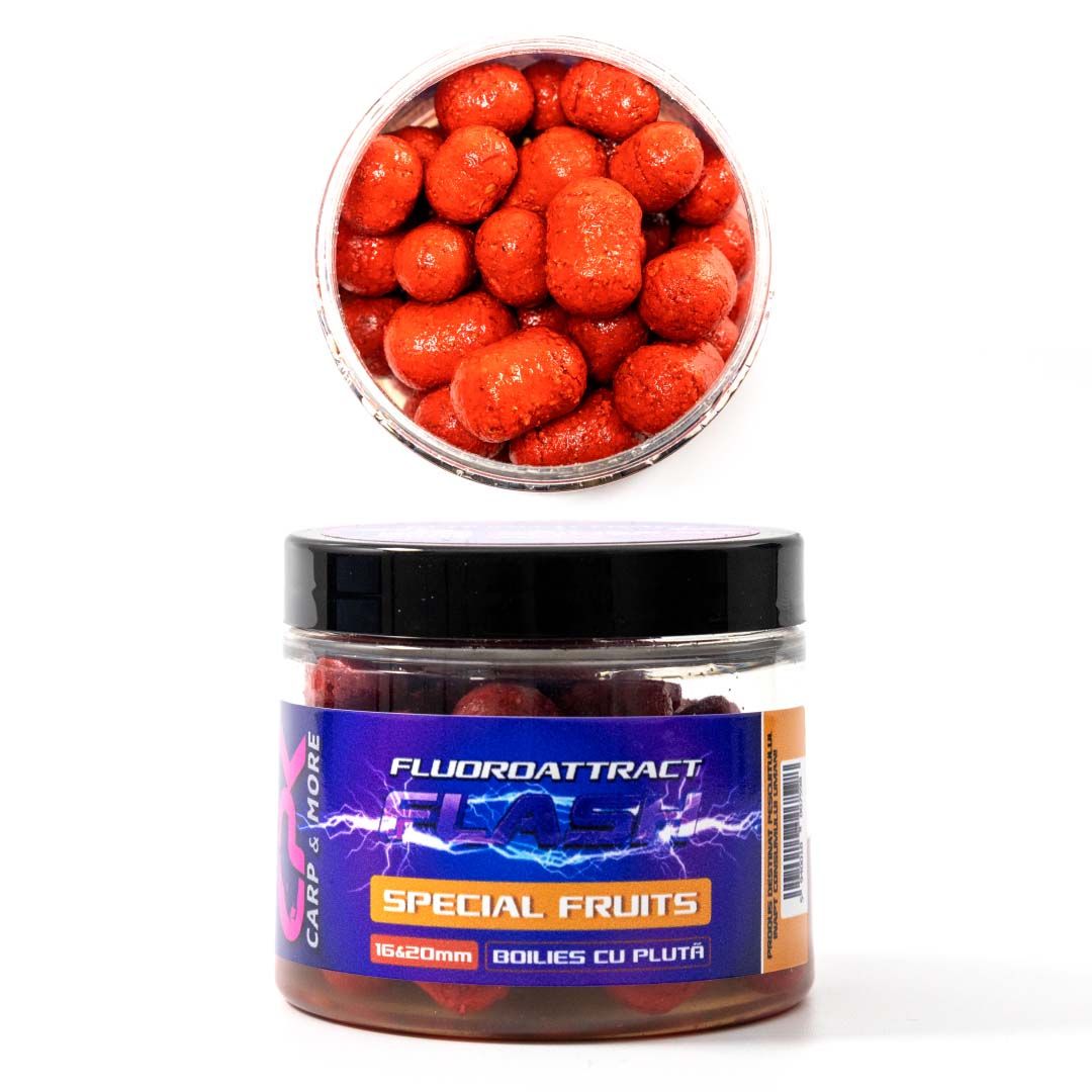 Boilies de cârlig cu plută CPK Fluoroattract, 16-20mm, Special Fruits, 120g