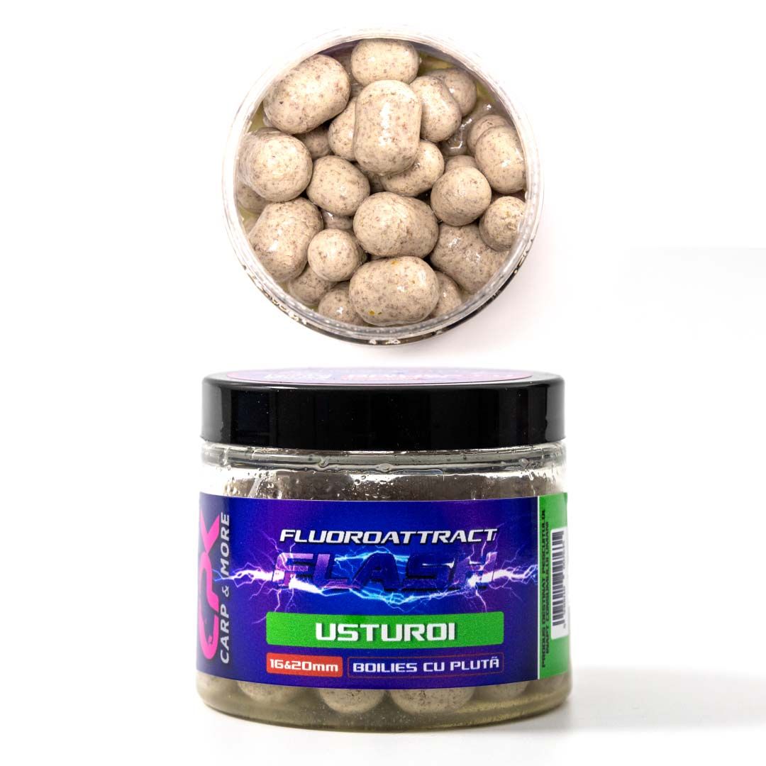 Boilies de cârlig cu plută CPK Fluoroattract, 16-20mm, Usturoi, 120g