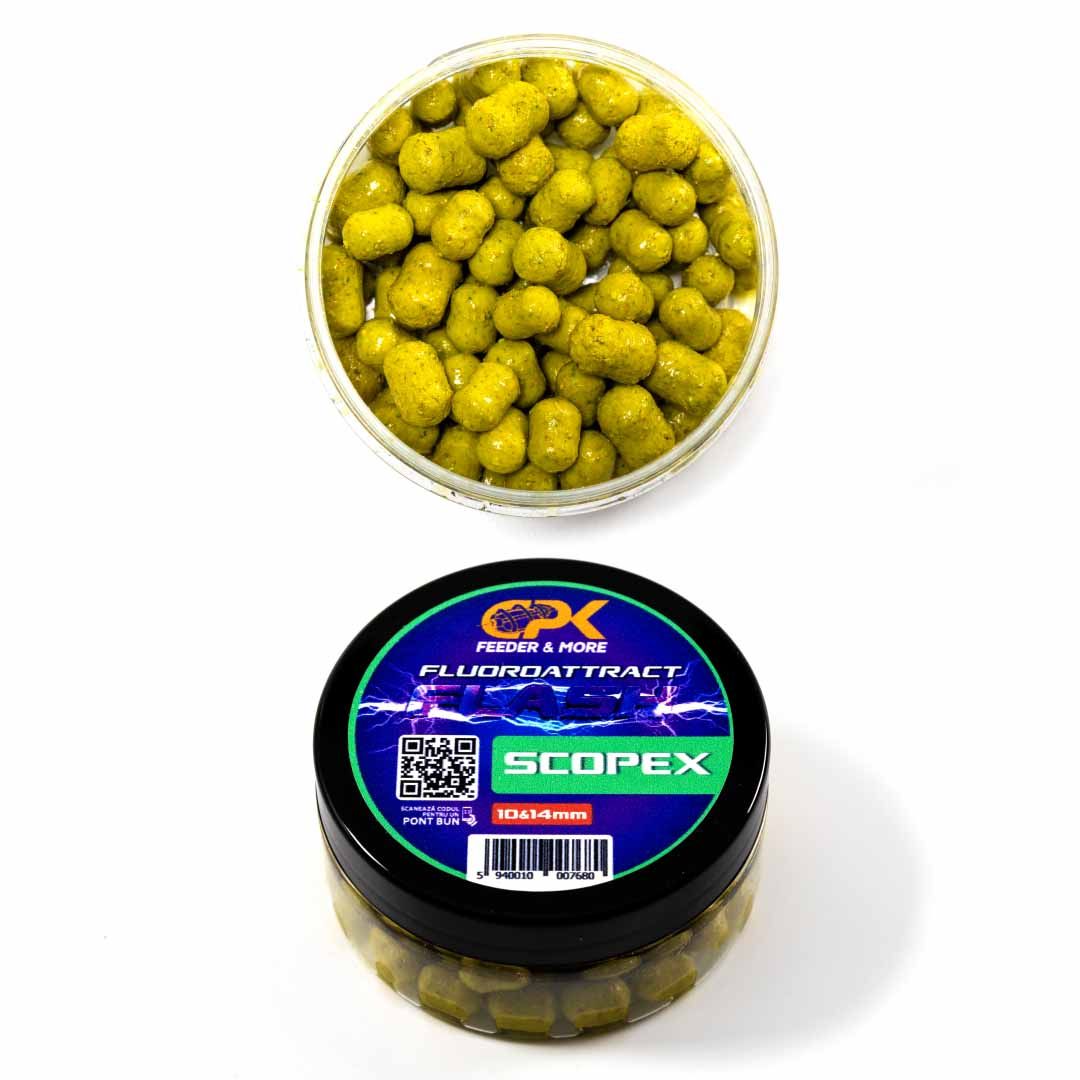 Boilies de cârlig cu plută CPK Fluoroattract, 10-14mm, Scopex, 40g