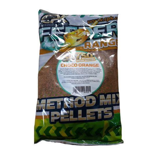 Nadă groundbait CPK 50/50 Method Feeder, Choco Orange, 900g