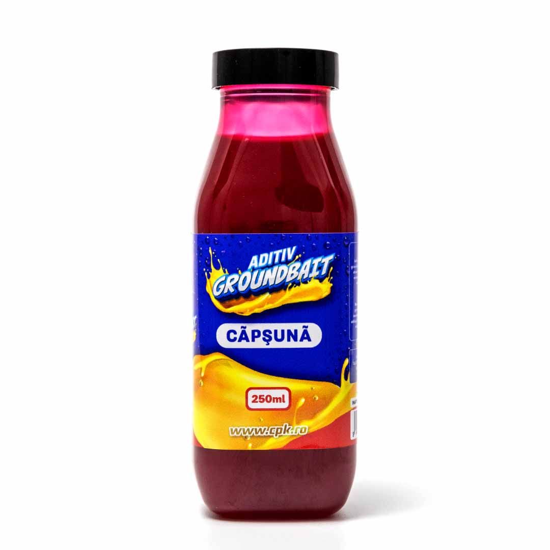 Aditiv lichid bază groundbait CPK, Căpșună, 250ml