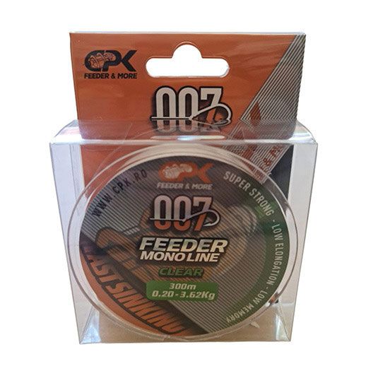 Fir monofilament CPK 007 Feeder Monoline, Clear, 0.20mm/3.62kg/300m