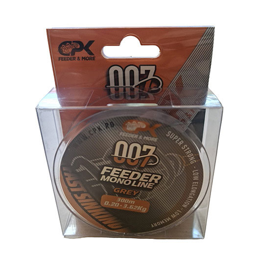 Fir monofilament CPK 007 Feeder Monoline, Grey, 0.22mm/4.44kg/300m