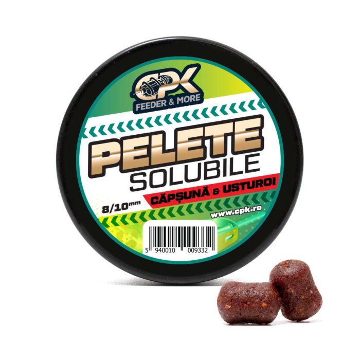 Pelete solubile feeder CPK, 8-10mm, Căpșună&Usturoi, 40g
