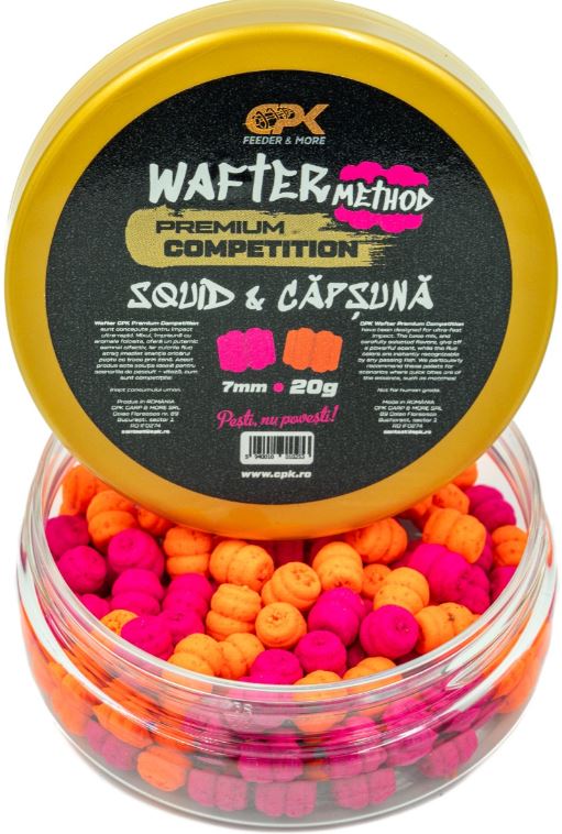 Wafters CPK Premium Competition Method, Squid & Căpșună, 7mm, 20g