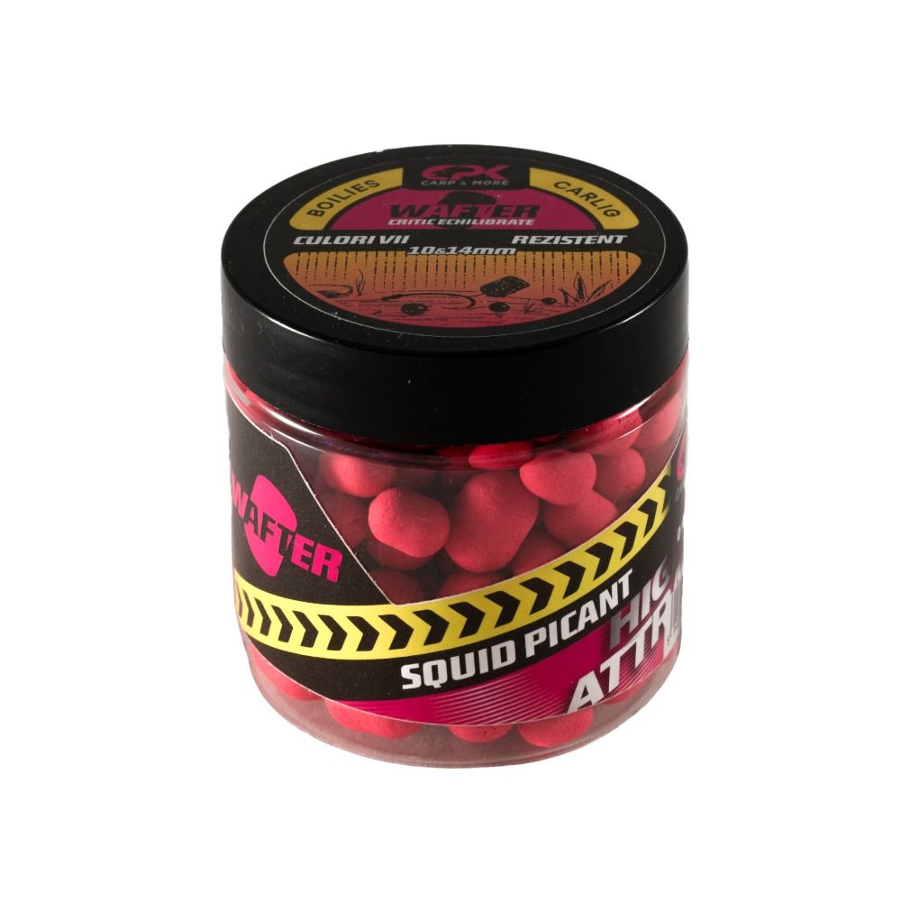 Boilies de cârlig critic echilibrat CPK Wafter, 10-14mm, Squid Picant, 60g