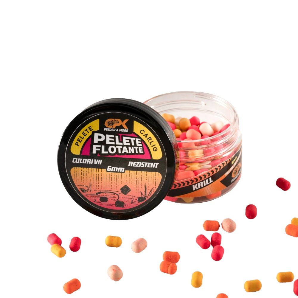 Pelete de cârlig flotante CPK Feeder, 6mm, Krill, 20g