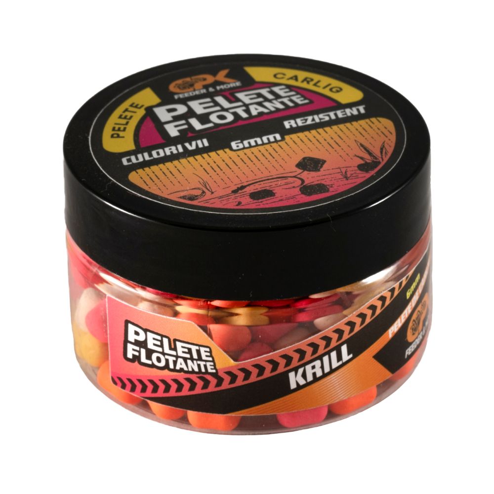 Pelete de cârlig flotante CPK Feeder, 6mm, Krill, 20g
