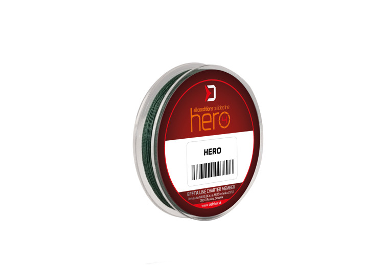 Fir textil Delphin Fin Hero 4x, Verde, 0.40mm/30.1kg/10m