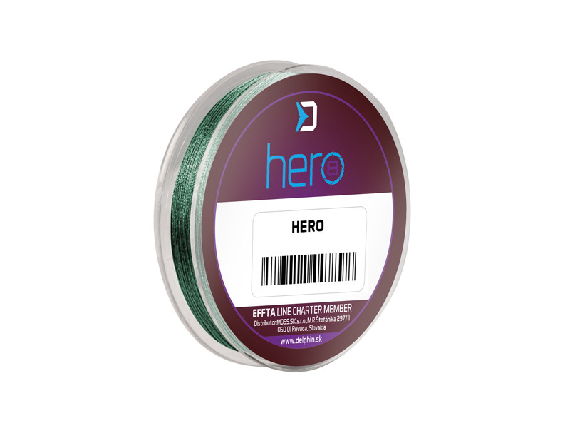 Fir textil Delphin HERO 8, Verde, 0.18mm/13.2kg/15m