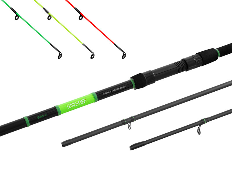 Lansetă Delphin Wasabi Feeder NXT, 3.00m/100g, 3+3buc