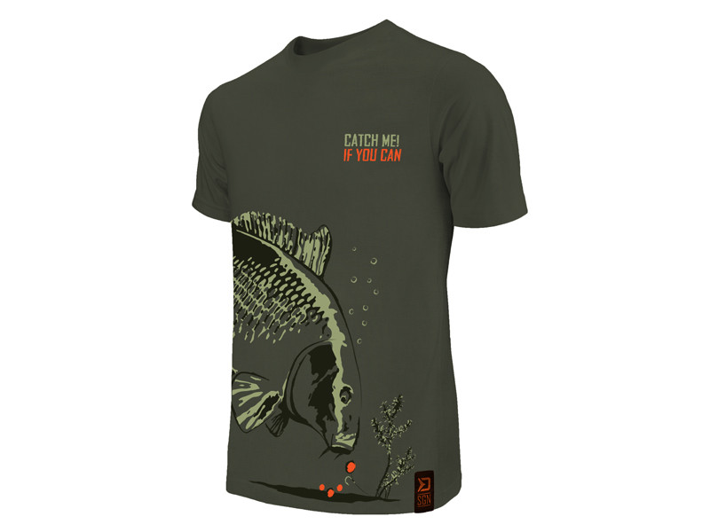 Tricou Delphin Catch Me Carp NX, Verde, 2X-Large