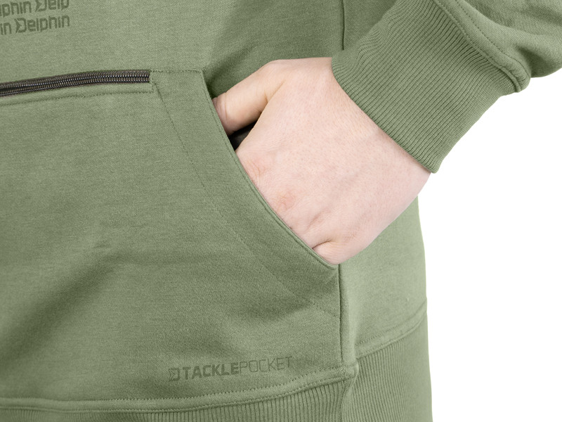 Hanorac Delphin Logos, Verde, 3X-Large
