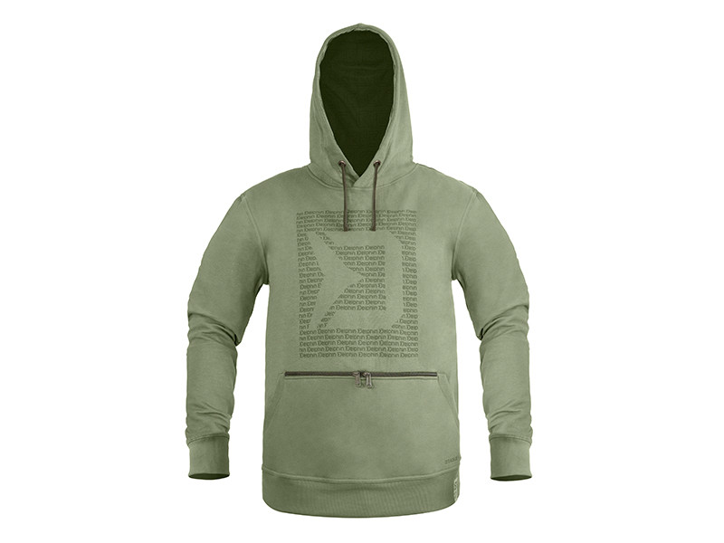 Hanorac Delphin Logos, Verde, 3X-Large