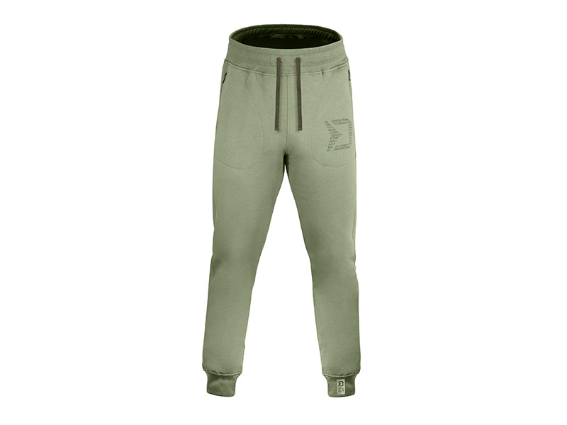 Pantaloni Delphin Logos, Verde, Medium