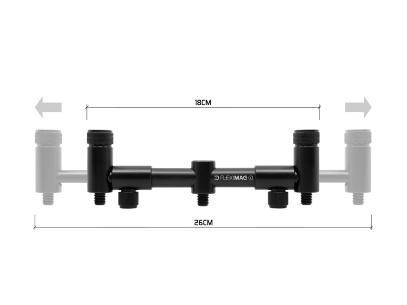 Buzz bar reglabil Delphin FlexiMag Buzz L, 18-25cm, 2 posturi