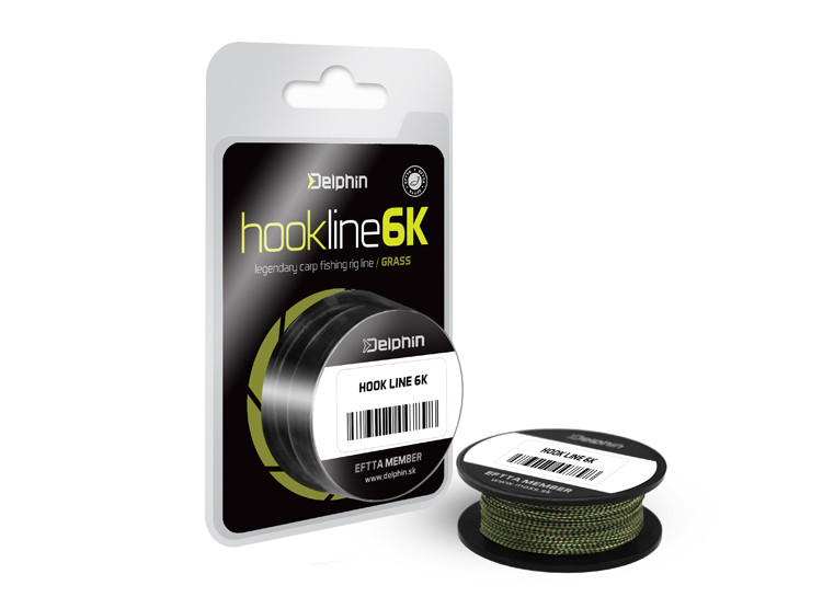 Fir textil Delphin Hookline 6K, Grass, 25lbs/20m