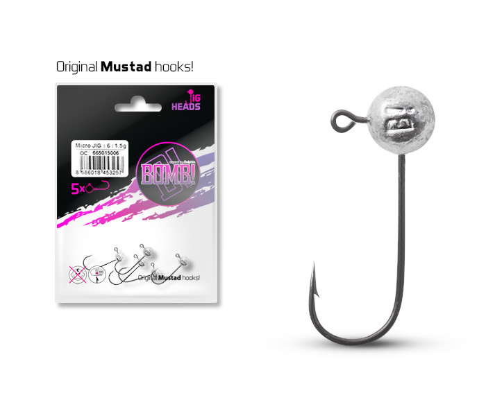 Micro-Jig Delphin Head Bomb, Nr.1/0-5g, 5buc/plic