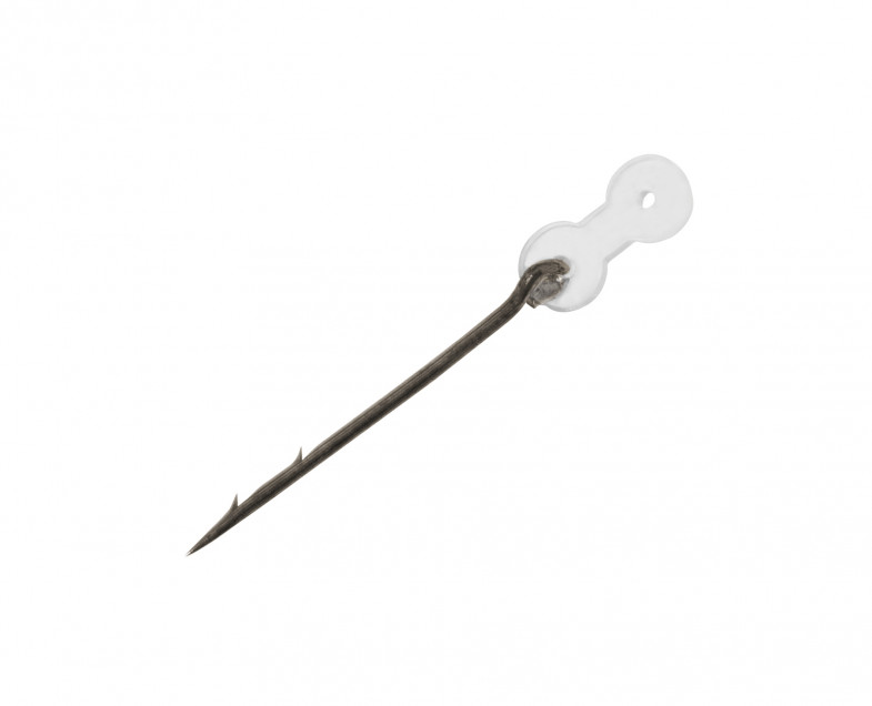 Spin metalic cu inel de silicon pentru momeală Delphin Stinger, 7mm, 12buc/plic