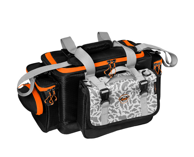 Geantă spinning + 5 cutii Delphin Atak Carryall Multi, 60x30x25