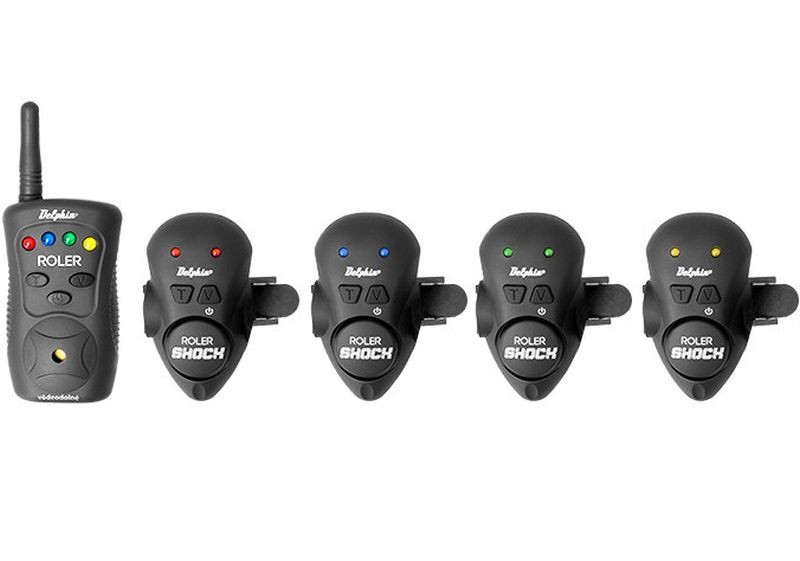 Set avertizori montabili pe lansetă + Statie Delphin Roler Shock, 4+1