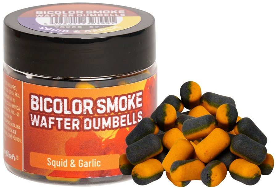WAFTERS BENZAR MIX BICOLOR SMOKE WAFTER DUMBELLS SQUID-GARLIC 12MM