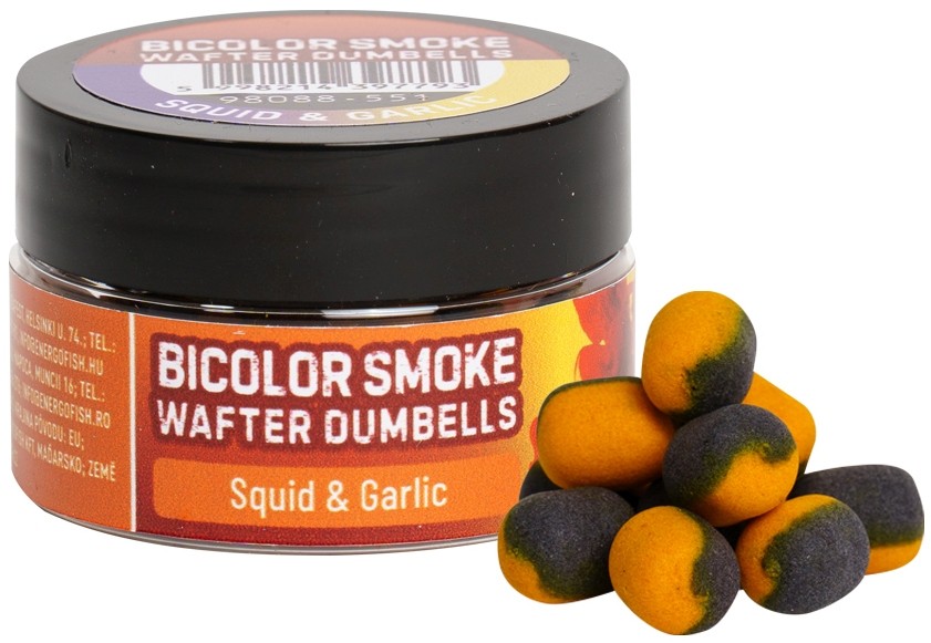 WAFTERS BENZAR MIX BICOLOR SMOKE WAFTER DUMBELLS SQUID-GARLIC 10MM