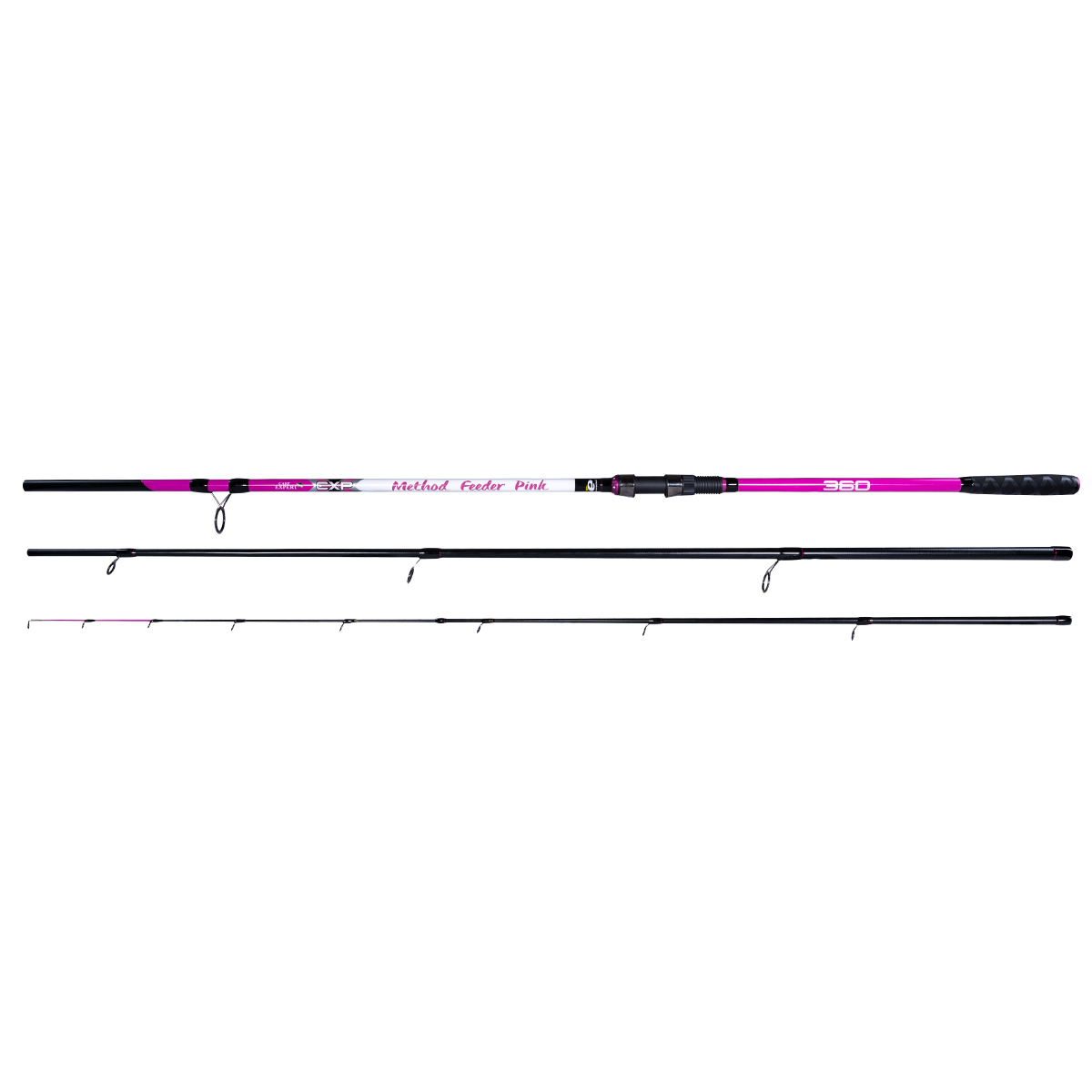 Lansetă Carp Expert Method Feeder Pink 3.60m/100-150g, 3+3buc