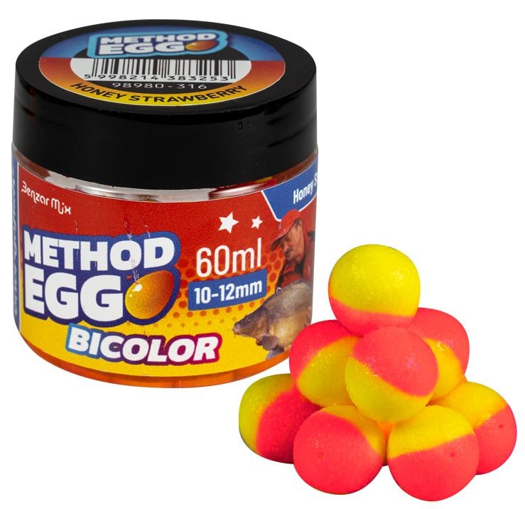 MOMEALĂ CRITIC ECHILIBRATĂ BENZAR MIX METHOD EGG BICOLOR MIERE CĂPȘUNI 10-12MM