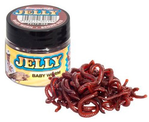 RÂME ARTIFICIALE  BENZAR JELLY BAITS BABY WORM MARO ROȘU 30ML/CUTIE