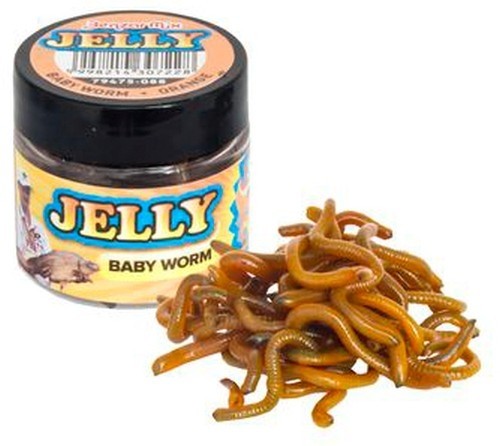 RÂME ARTIFICIALE  BENZAR JELLY BAITS BABY WORM PORTOCALIU 30ML/CUTIE