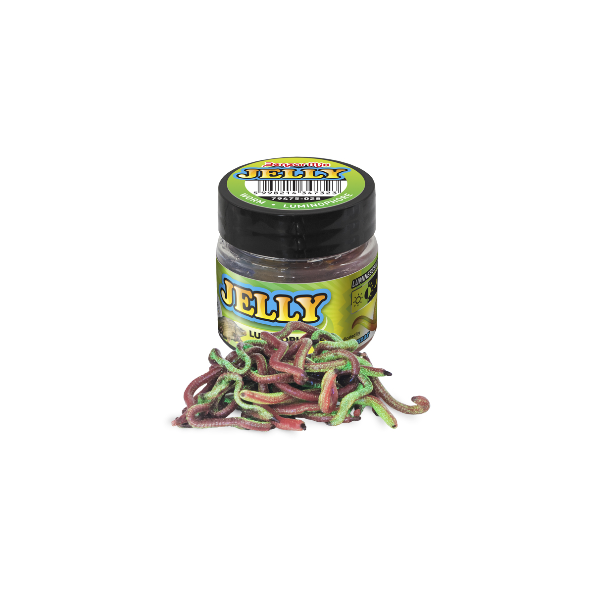 RÂME ARTIFICIALE BENZAR JELLY BAITS LUMINOPHORE WORM 30ML/CUTIE