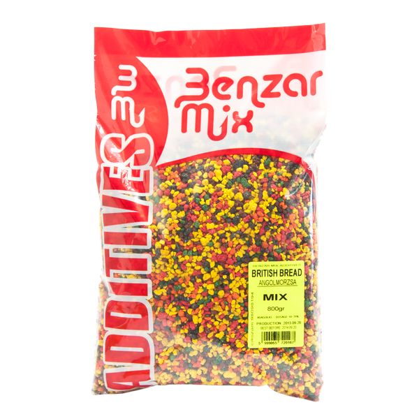 Aditiv nadă Benzar British Bread, Color Mix, 800g