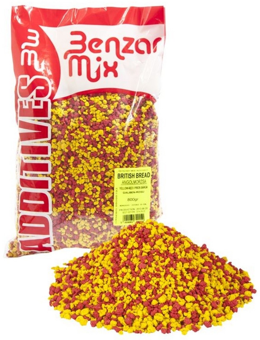 Aditiv nadă Benzar British Bread, Roșu-Galben, 800g