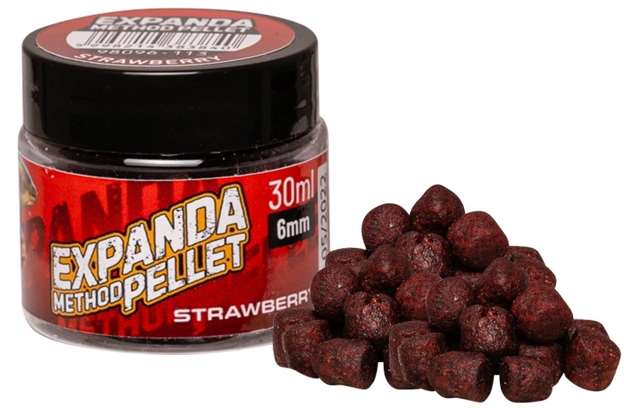 PELETE DE CÂRLIG BENZAR MIX EXPANDA METHOD PELLET CĂPȘUNI 6MM