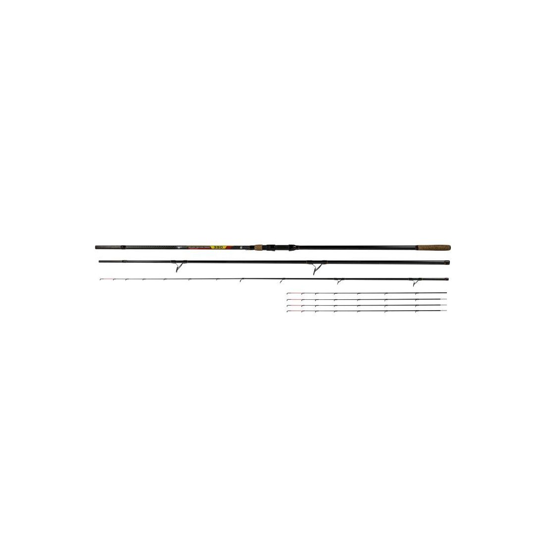 Lansetă Benzar No Limit Method Feeder 3.60m/100-250g, 3+5buc