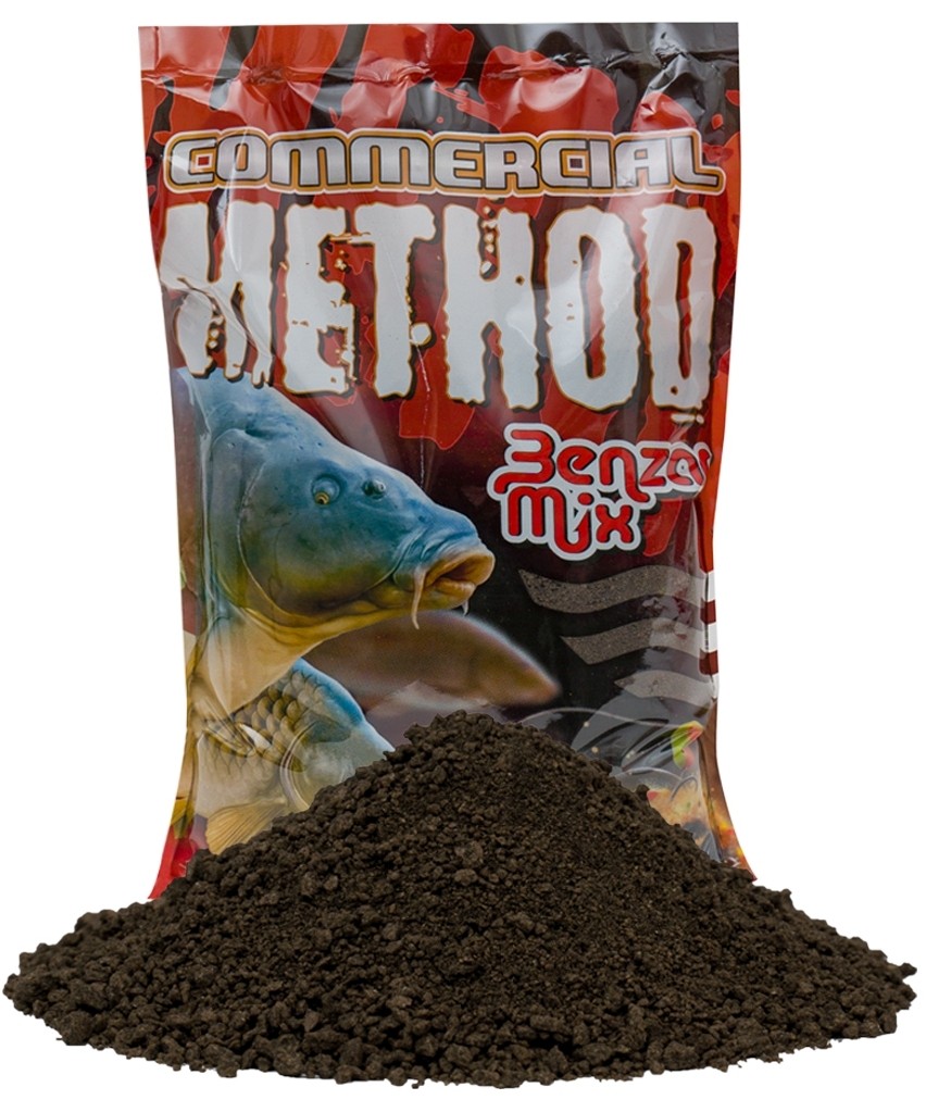 GROUNDBAIT BENZAR MIX METHOD COMMERCIAL BLACK HALIBUT 800G