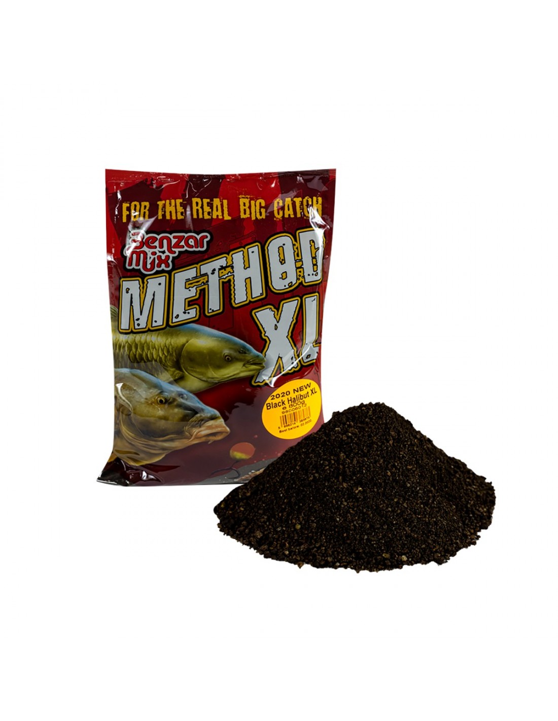 GROUNDBAIT  BLACK HALIBUT SERIA METHOD XL BENZAR MIX  800G
