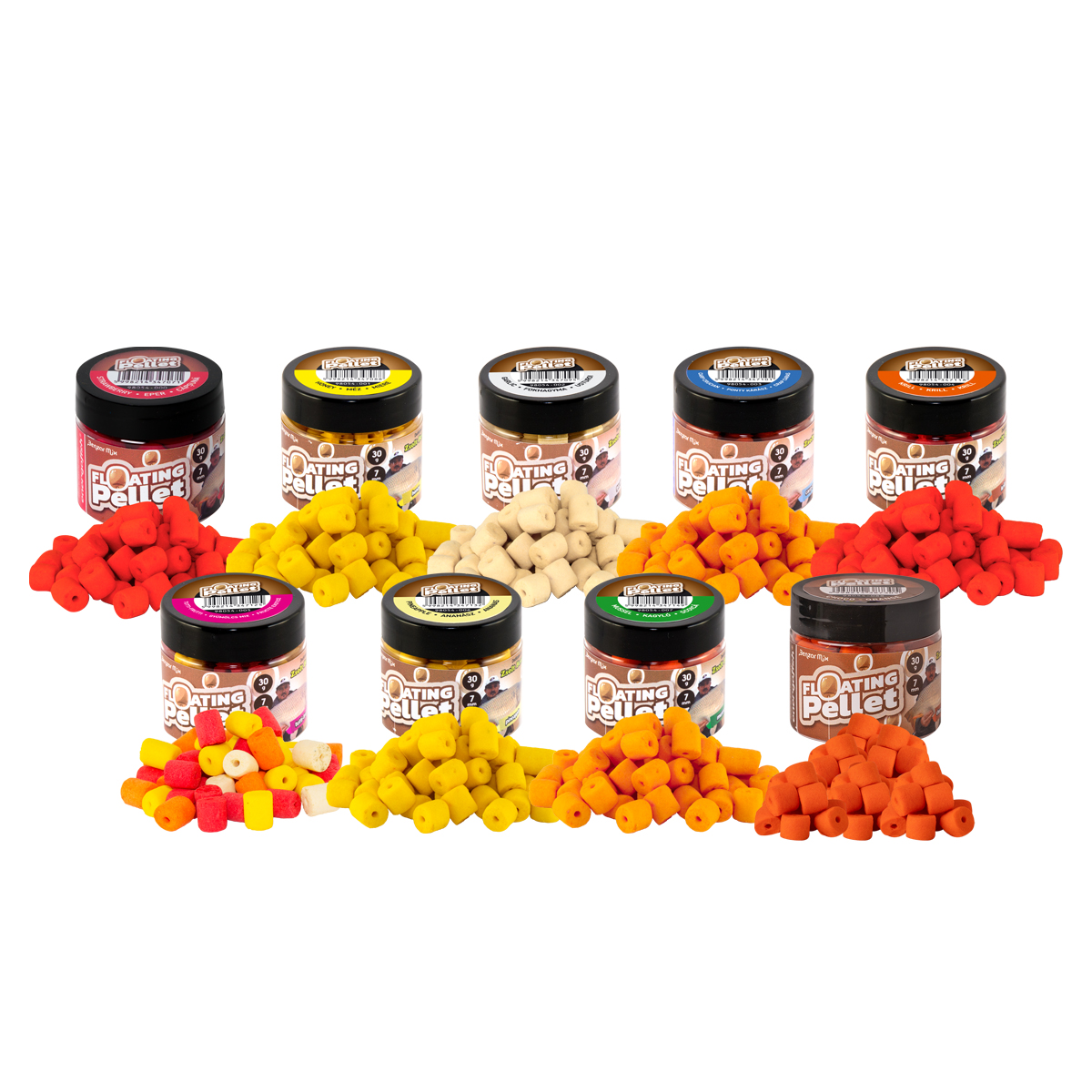 PELETE DE CÂRLIG BENZAR MIX FLOATING PELLET CRAP-CARAS 7MM 30BUC