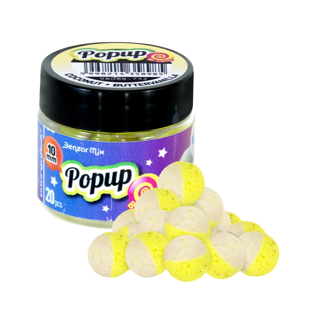 POP UP BENZAR MIX BICOLOR METHOD POP UP COCOS VANILIE 10mm