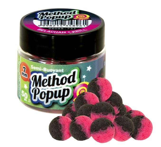 POP UP BENZAR MIX BICOLOR METHOD POP UP BELACHAN KRILL 7MM