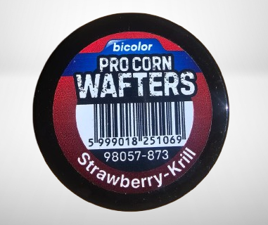 Wafter Benzar Mix Bicolor Pro Corn Wafters, Căpșună & Krill, 25g