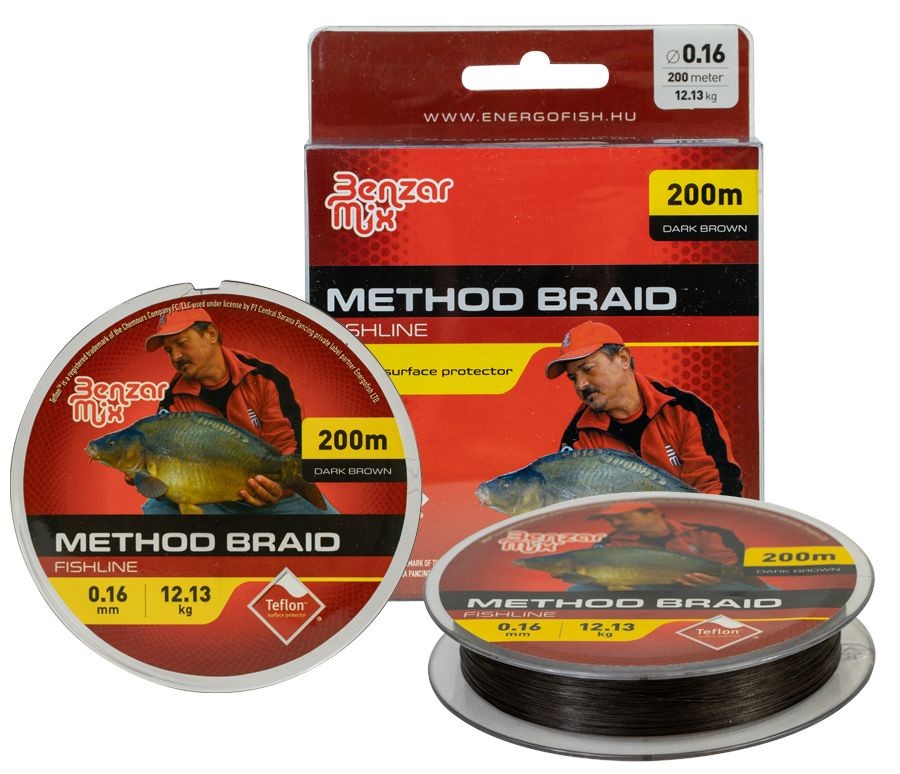 FIR TEXTIL BENZAR METHOD BRAID DARK 0.18MM, 200M