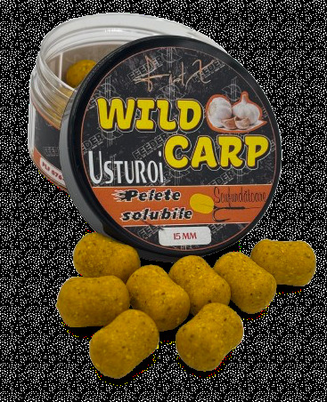 Pelete solubile FeederX Wild Carp Usturoi 15mm/70gr