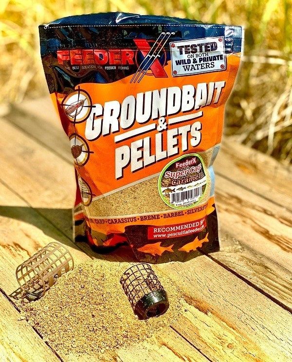 Nadă FeederX Super Cage Caramel 900gr