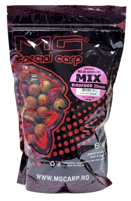 Boilies semisolubil MG Special Carp Mix Arome, 20mm, 1kg