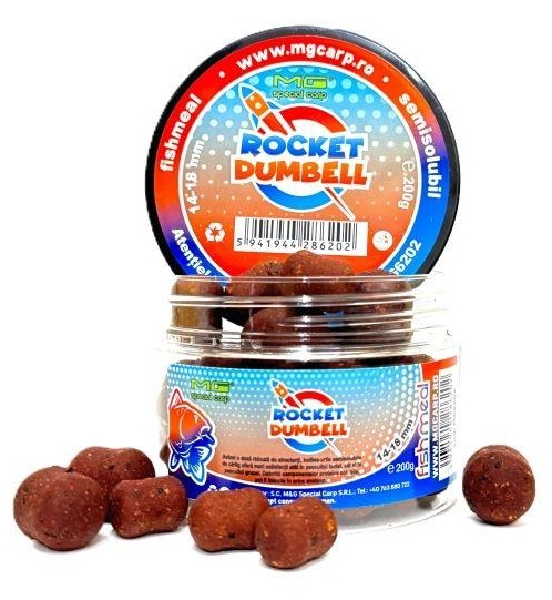 Boilies semisolubil de cârlig MG Special Carp Rocket, 14-18mm, 200g