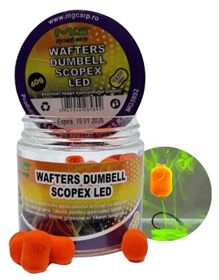 Wafters MG Special Carp Dumbell LED Scopex, 10mm, 40g