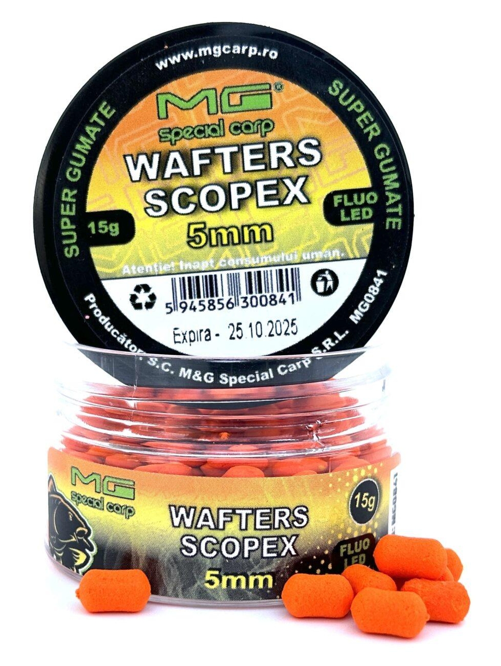 Wafters MG Special Carp Dumbell LED Scopex, 5mm, 15g