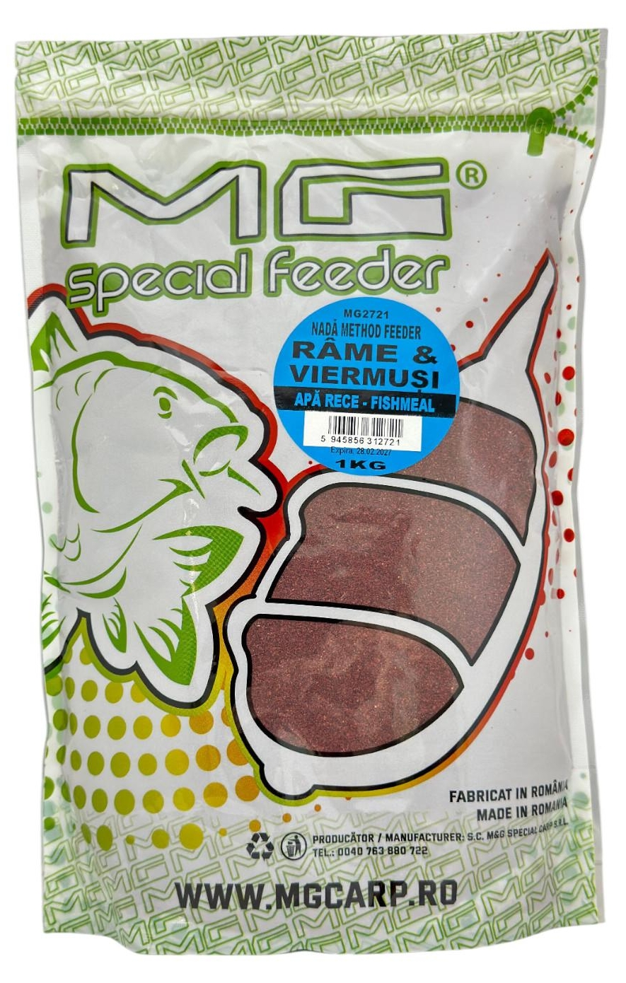 Nadă MG Special Carp Method Feeder Râme & Viermuși, 1kg
